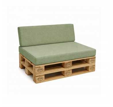 Set de 2 Cojines para Palets 120x80 + 120x40 Verde