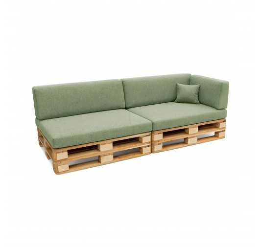 Set de 6 Cojines para Palets 120x80 + 120x40 Verde