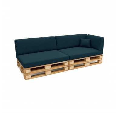 Set de 6 Cojines para Palets 120x80 + 120x40 Verde Oscuro