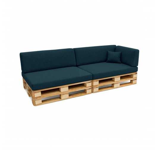 Set de 6 Cojines para Palets 120x80 + 120x40 Verde Oscuro