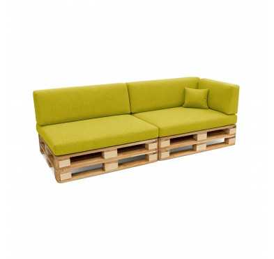 Set de 6 Cojines para Palets, 2x 120x80 + 2x 120x40 + 60x40 + 40x40 Lima