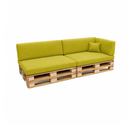 Set de 6 Cojines para Palets, 2x 120x80 + 2x 120x40 + 60x40 + 40x40 Lima