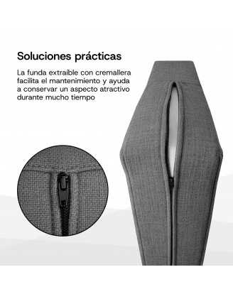 Set de 8 Cojines para Palets 120x80 + 120x40 Gris