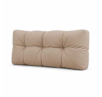 Cojín de Respaldo Acolchado para Palet 120x40x15 Beige