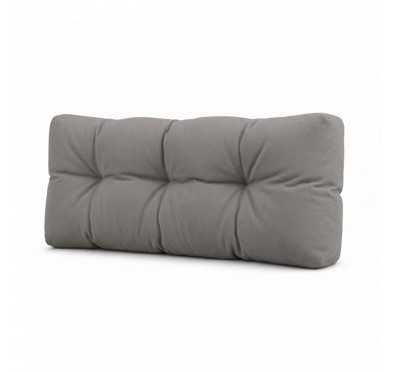 Cojín de Respaldo Acolchado para Palet 120x40x15 Gris