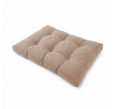 Cojín de Asiento Acolchado para Palet 120x80x15 Beige
