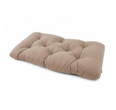 Cojín de Asiento para Palets, Acolchado, 120x60x15 cm, Beige