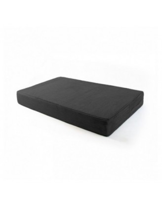 Cojín de asiento para palets | Tejido de pana | 120x80 cm | Color gris oscuro