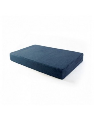 Cojín de asiento para palets | Tejido de pana | 120x80 cm | Color azul oscuro