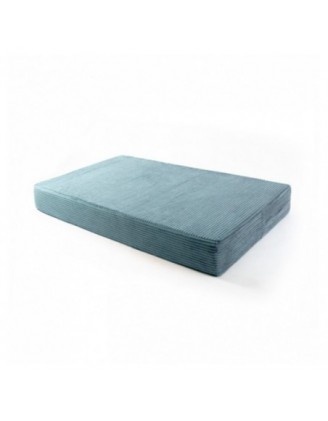 Cojín de asiento para palets | Tejido de pana | 120x80 cm | Color azul