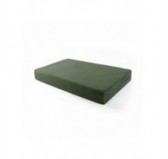 Cojín de asiento para palets | Tejido de pana | 120x80 cm | Color verde oscuro
