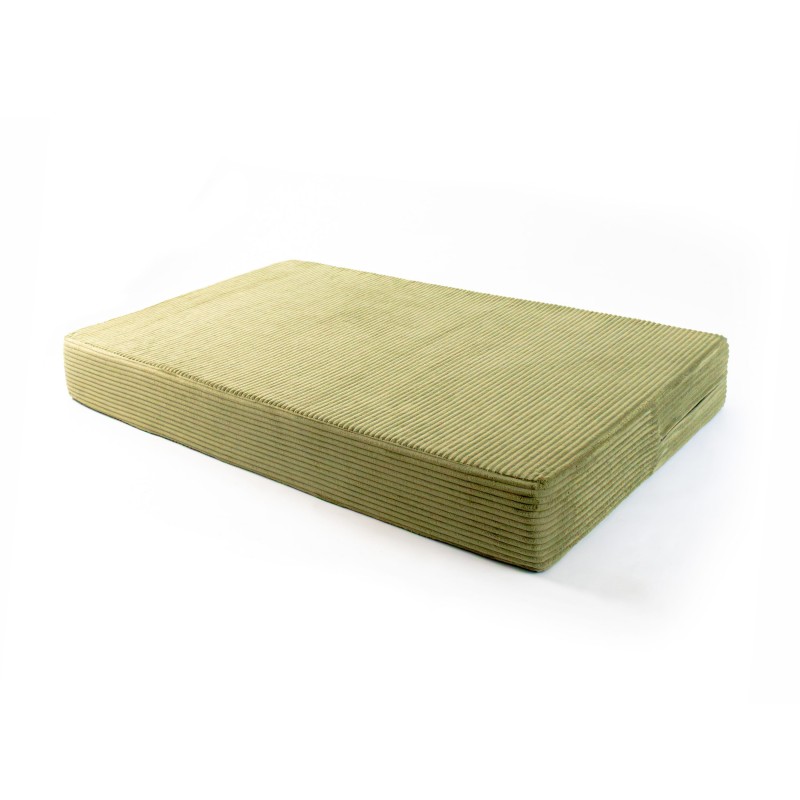 Cojín de asiento para palets | Tejido de pana | 120x80 cm | Color verde