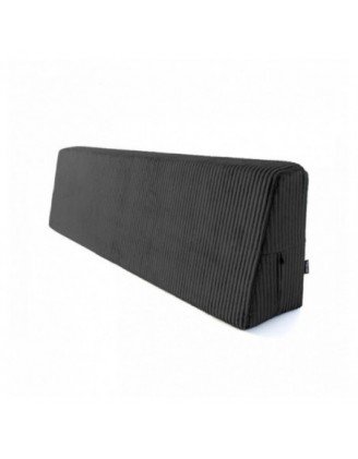 Cojín de respaldo para palets | Tejido de pana | 120x40 cm | Color gris oscuro