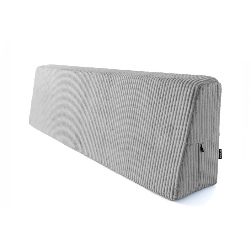 Cojín de respaldo para palets | Tejido de pana | 120x40 cm | Color gris