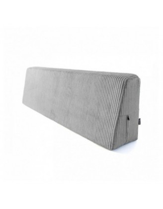 Cojín de respaldo para palets | Tejido de pana | 120x40 cm | Color gris