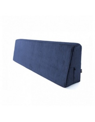 Cojín de respaldo para palets | Tejido de pana | 120x40 cm | Color azul oscuro