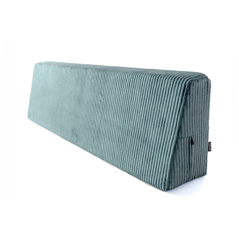 Cojín de respaldo para palets | Tejido de pana | 120x40 cm | Color azul