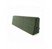 Cojín de respaldo para palets | Tejido de pana | 120x40 cm | Color verde oscuro