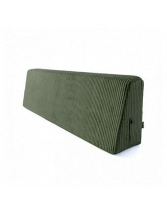 Cojín de respaldo para palets | Tejido de pana | 120x40 cm | Color verde oscuro