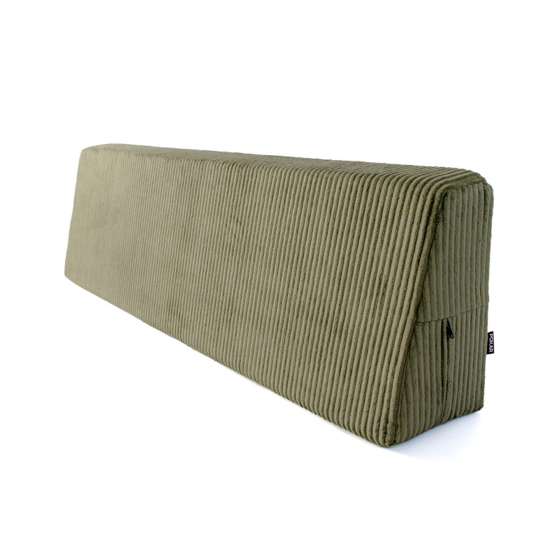 Cojín de respaldo para palets | Tejido de pana | 120x40 cm | Color verde
