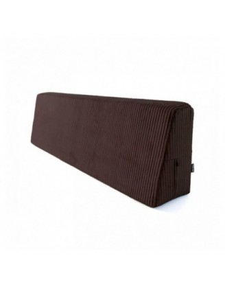 Cojín de respaldo para palets | Tejido de pana | 120x40 cm | Color marrón oscuro