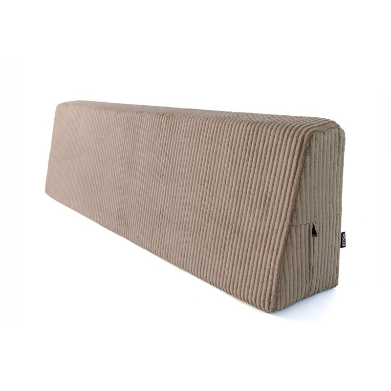 Cojín de respaldo para palets | Tejido de pana | 120x40 cm | Color marrón