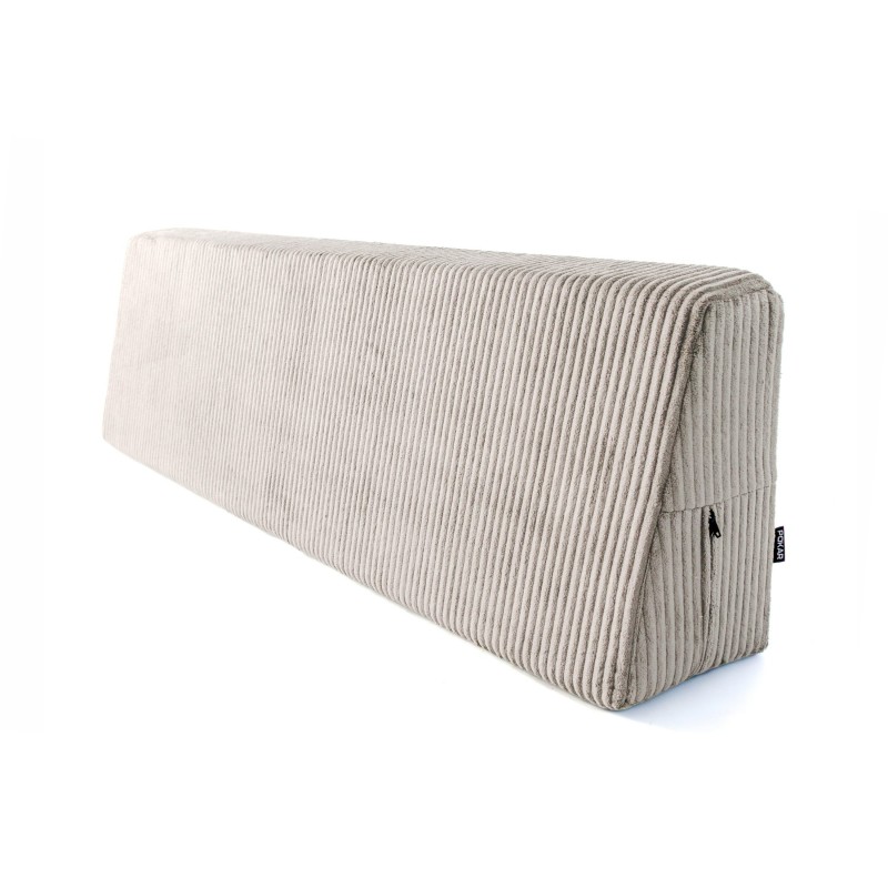 Cojín de respaldo para palets | Tejido de pana | 120x40 cm | Color beige oscuro