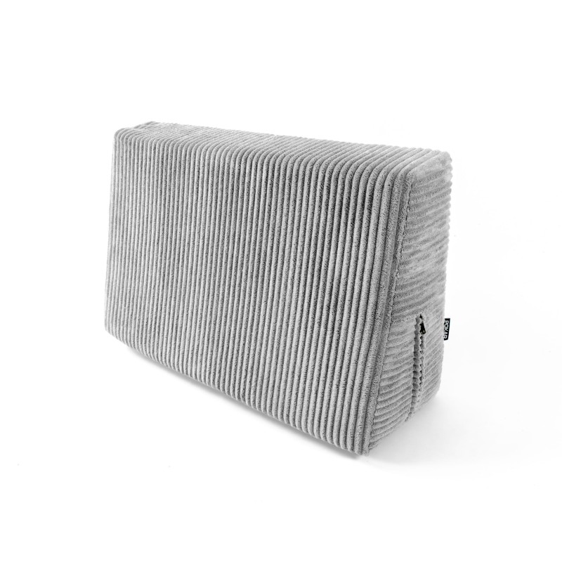 Cojín lateral para palets | Tejido de pana | 60x40 cm | Color gris