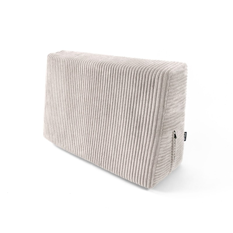 Cojín lateral para palets | Tejido de pana | 60x40 cm | Color beige oscuro