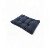 Cojín de asiento acolchado para palets | Tejido de pana | 120x80 cm | Color azul oscuro