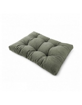 Cojín de asiento acolchado para palets | Tejido de pana | 120x80 cm | Color verde