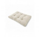 Cojín de asiento acolchado para palets | Tejido de pana | 120x80 cm | Color beige oscuro