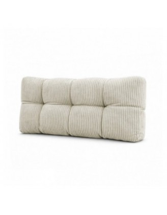 Cojín de respaldo acolchado para palets | Tejido de pana | 120x40 cm | Color beige oscuro