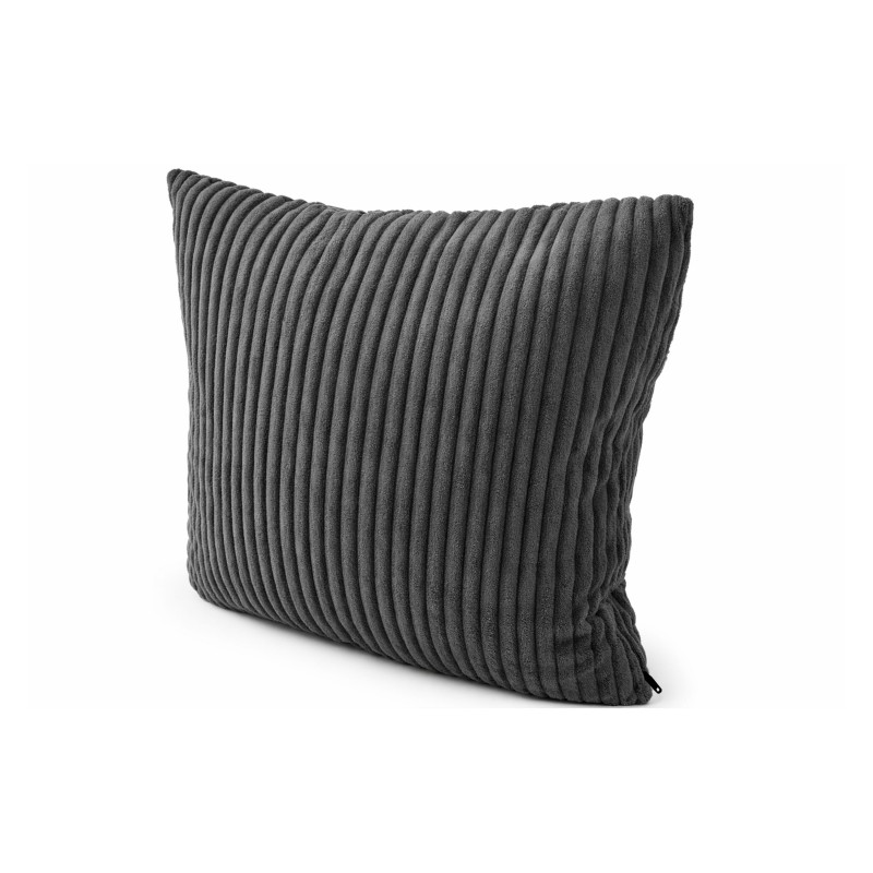 Cojín decorativo para palets | Tejido de pana | 40x40 cm | Color gris oscuro
