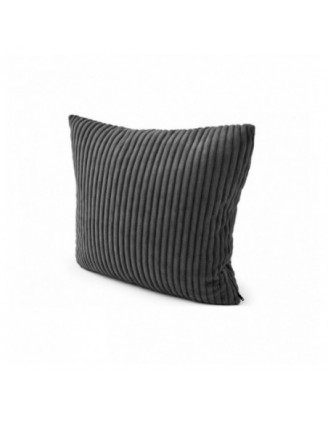 Cojín decorativo para palets | Tejido de pana | 40x40 cm | Color gris oscuro