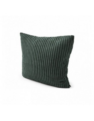 Cojín decorativo para palets | Tejido de pana | 40x40 cm | Color verde oscuro