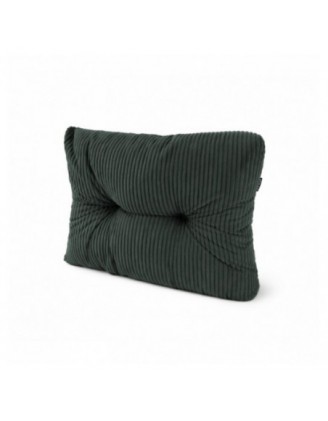 Cojín lateral acolchado para palets | Tejido de pana | 60x40 cm | Color verde oscuro