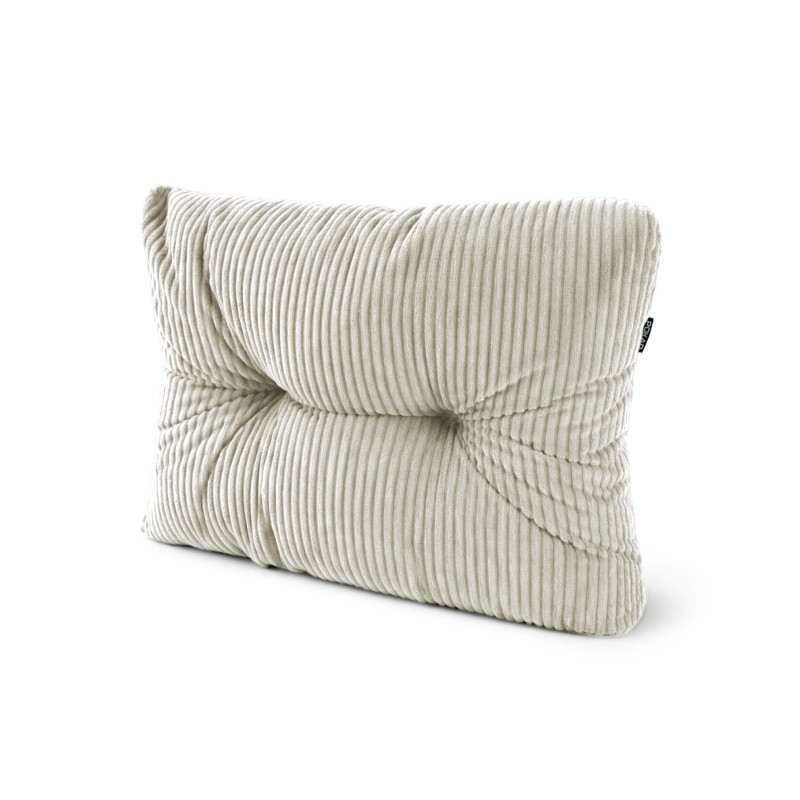 Cojín lateral acolchado para palets | Tejido de pana | 60x40 cm | Color beige oscuro