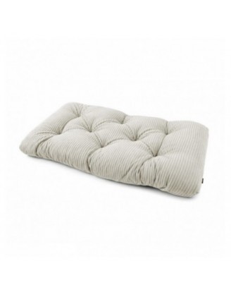 Cojín de asiento acolchado para palets | Tejido de pana | 120x60 cm | Color beige oscuro