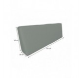 Set de 2 Cojines para Palets Impermeables 120x80 + 120x40 Gris