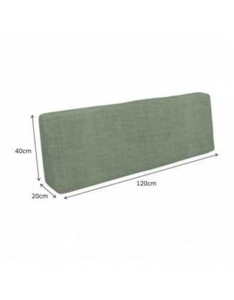Funda para Cojín de Respaldo 120x40 cm para Palets – Verde