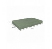 Set de 2 Fundas para Cojines de Palets: 1x 120x80 cm + 1x 120x40 cm – Verde Set de 2 Fundas para Cojines de Palets: 1x 120x80 cm + 1x 120x40 cm – Verde