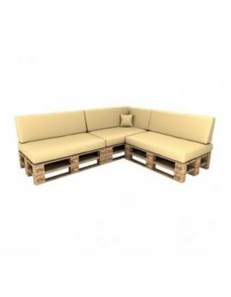 Funda para Cojín Decorativo 40x40 cm para Palets Impermeable – Beige