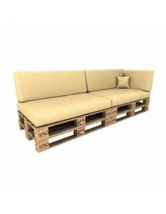 Funda para Cojín de Respaldo Lateral 60x40 cm para Palets Impermeable – Beige
