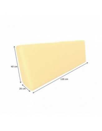 Funda para Cojín de Respaldo 120x40 cm para Palets Impermeable – Beige