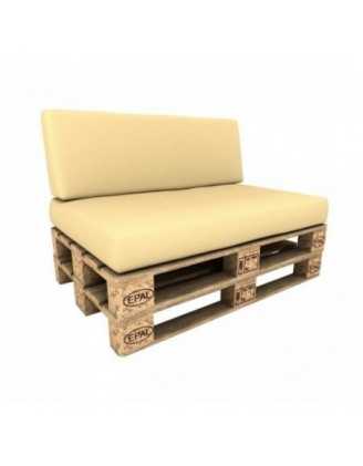 Funda para Cojín de Respaldo 120x40 cm para Palets Impermeable – Beige