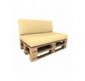 Funda de Cojín Impermeable para Palets: para Cojín de Asiento 120x80, Beige