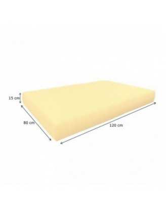 Set de 2 Fundas para Cojines de Palets Impermeable: 1x 120x80 cm + 1x 120x40 cm – Beige