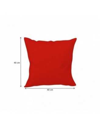 Funda para Cojín Decorativo 40x40 cm para Palets Impermeable – Rojo