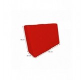 Funda para Cojín de Respaldo Lateral 60x40 cm para Palets Impermeable – Rojo Funda para Cojín de Respaldo Lateral 60x40 cm para Palets Impermeable – Rojo